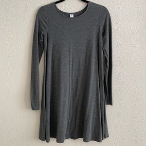 Gray Old Navy Long-Sleeved Dress
